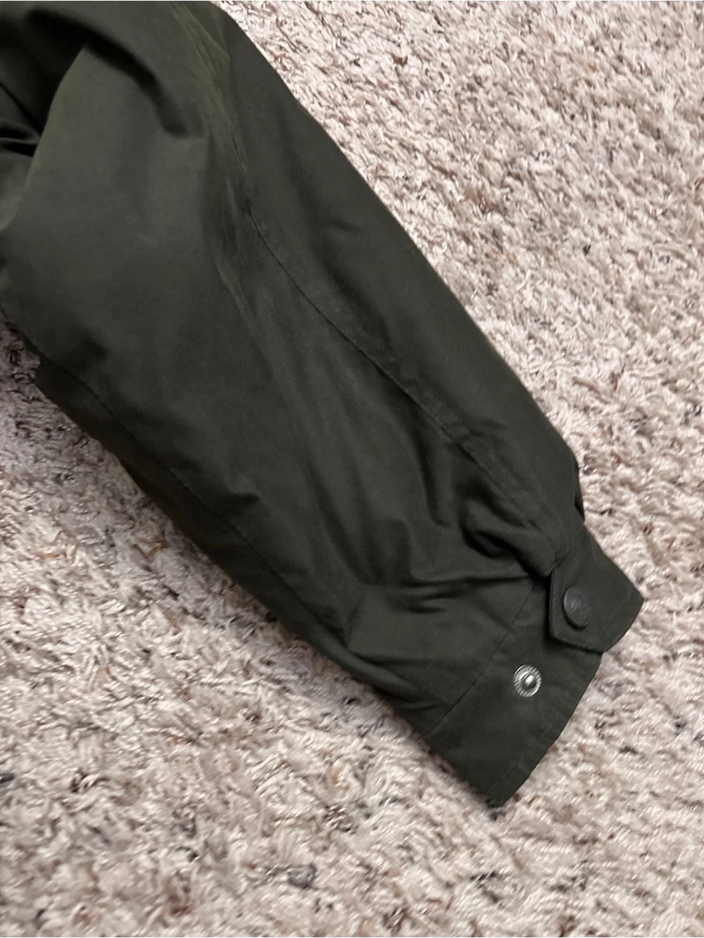 Vintage John Ashford Outdoors Olive Green Faux Fur Lined Jacket Men’s Size Large